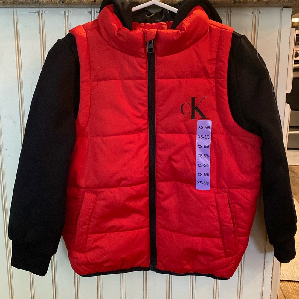 NWT Calvin Klein Hybrid Jacket Boys XS 5/6